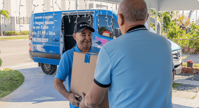 Entrega de forma presencial