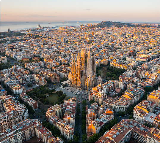 Barcelona, Madrid, Andalucía y Toledo
